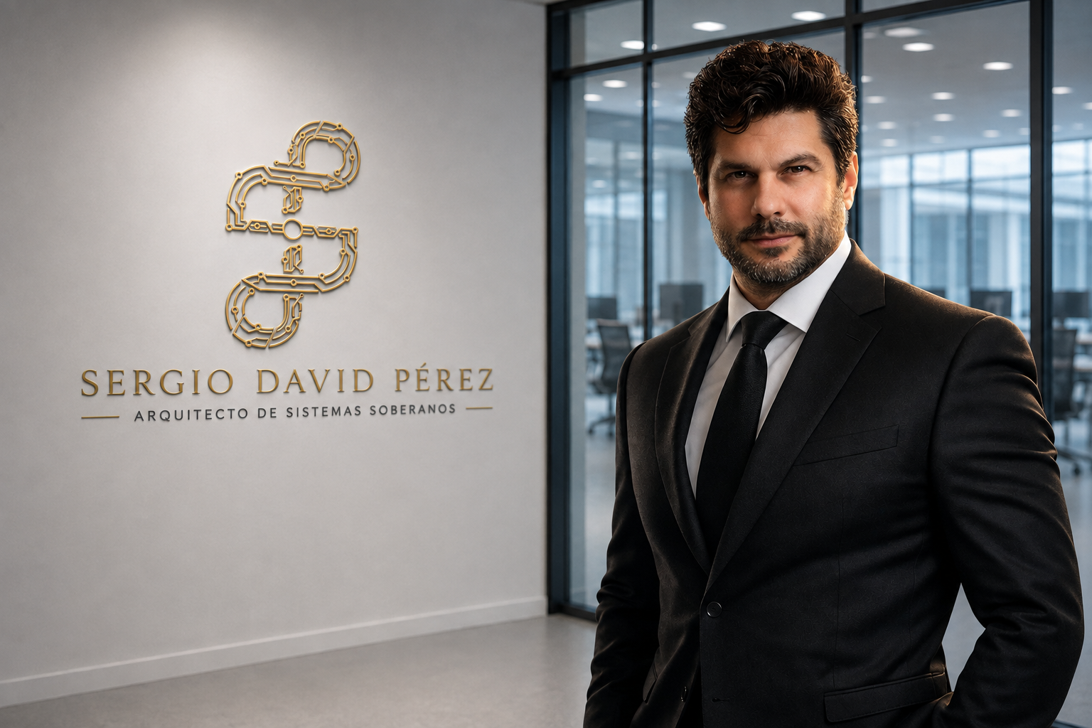 Retrato institucional de Sergio David Pérez