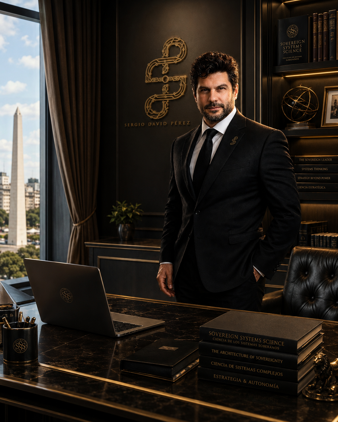 Sergio David Pérez en su ámbito de trabajo